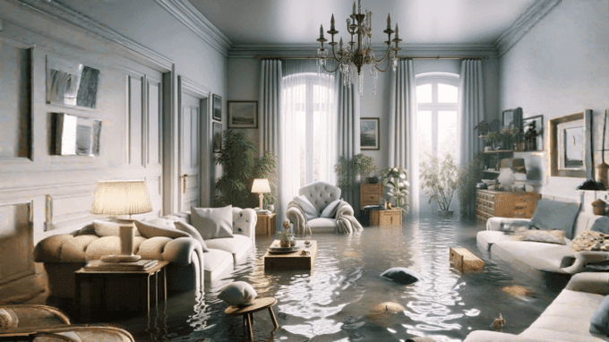 Wasserschaden in Wohnung